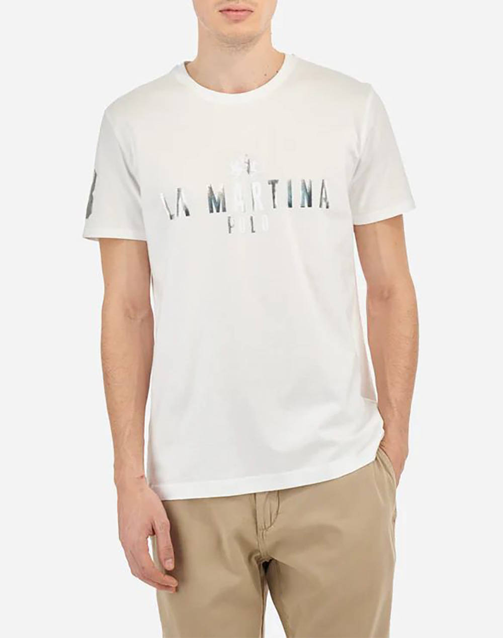 La Martina T Shirt Ss Men Clothes T Shirts & Sweatshirts T Shirts White Cotton 3Lmmar322 00001 Male T-Shirts