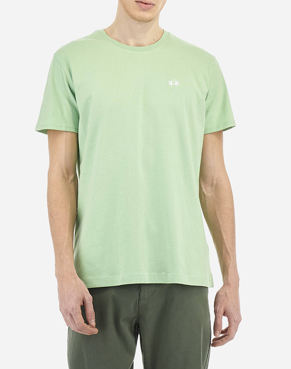 La Martina T Shirt Ss Men Clothes T Shirts & Sweatshirts T Shirts Mintgreen Cotton 3Lmmar004 03147 Male T-Shirts Green