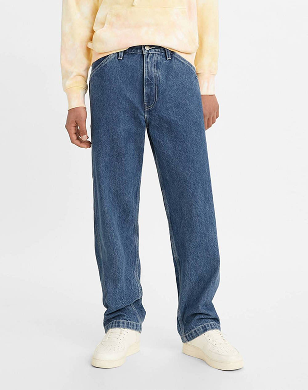 Levis 568 Stay Loose Carpenter Men Clothes Trousers Jeans Denimblue Cotton 55849 0033 0033 Male Jeans Blue