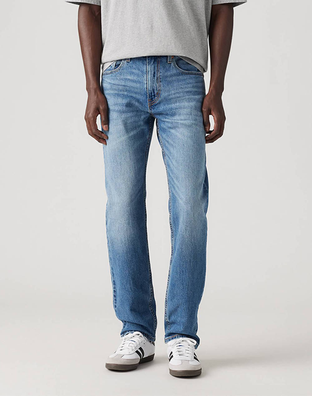 Levis 502 Taper Men Clothes Trousers Jeans Denimlightblue Cotton,Elastic 29507 1317 1317 Male Jeans Blue