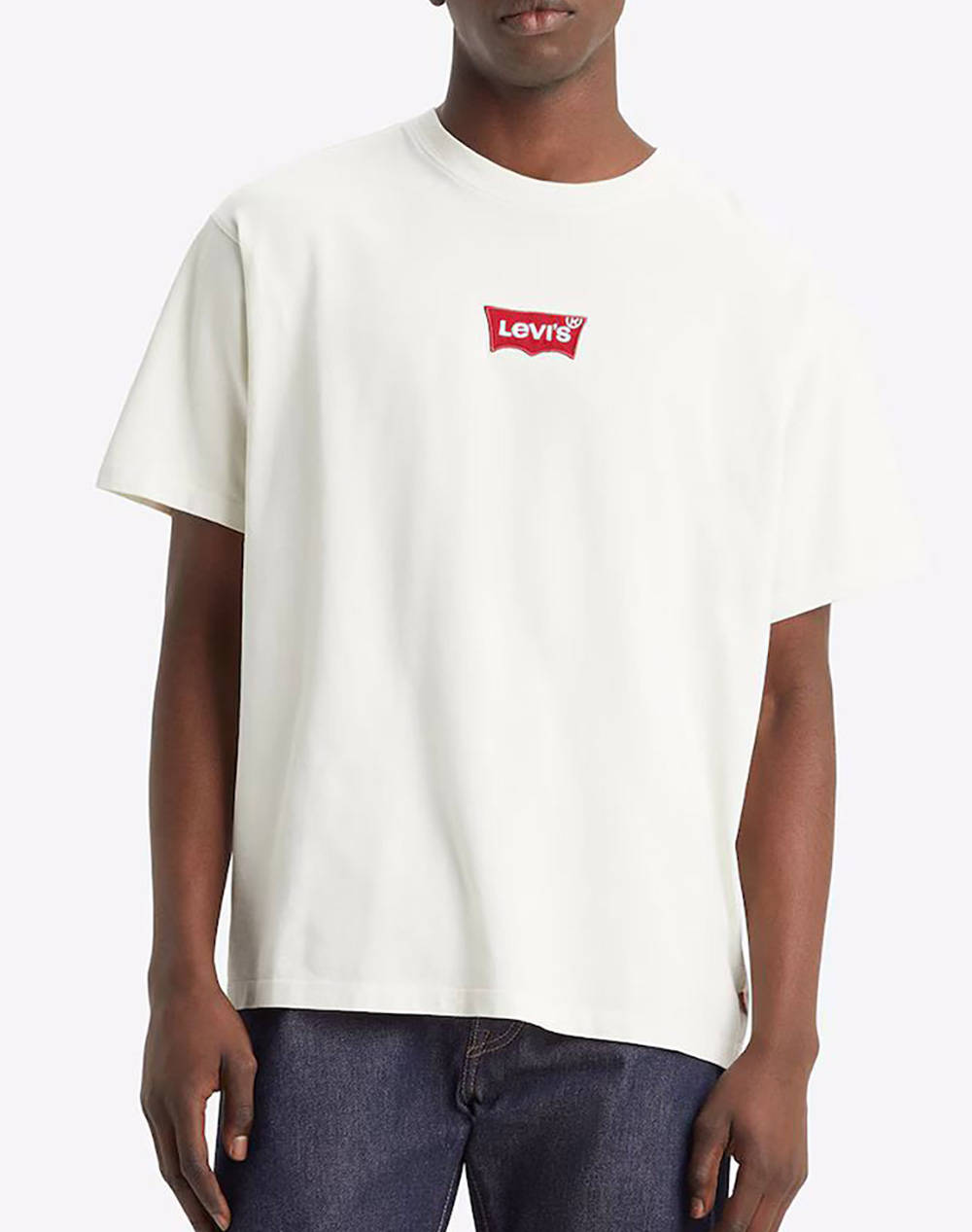 Levis Lse_Vintage Fit Gr Tee Lse_Bat Men Clothes T Shirts & Sweatshirts T Shirts Ecru Cotton 0008C 0009 0009 Male T-Shirts