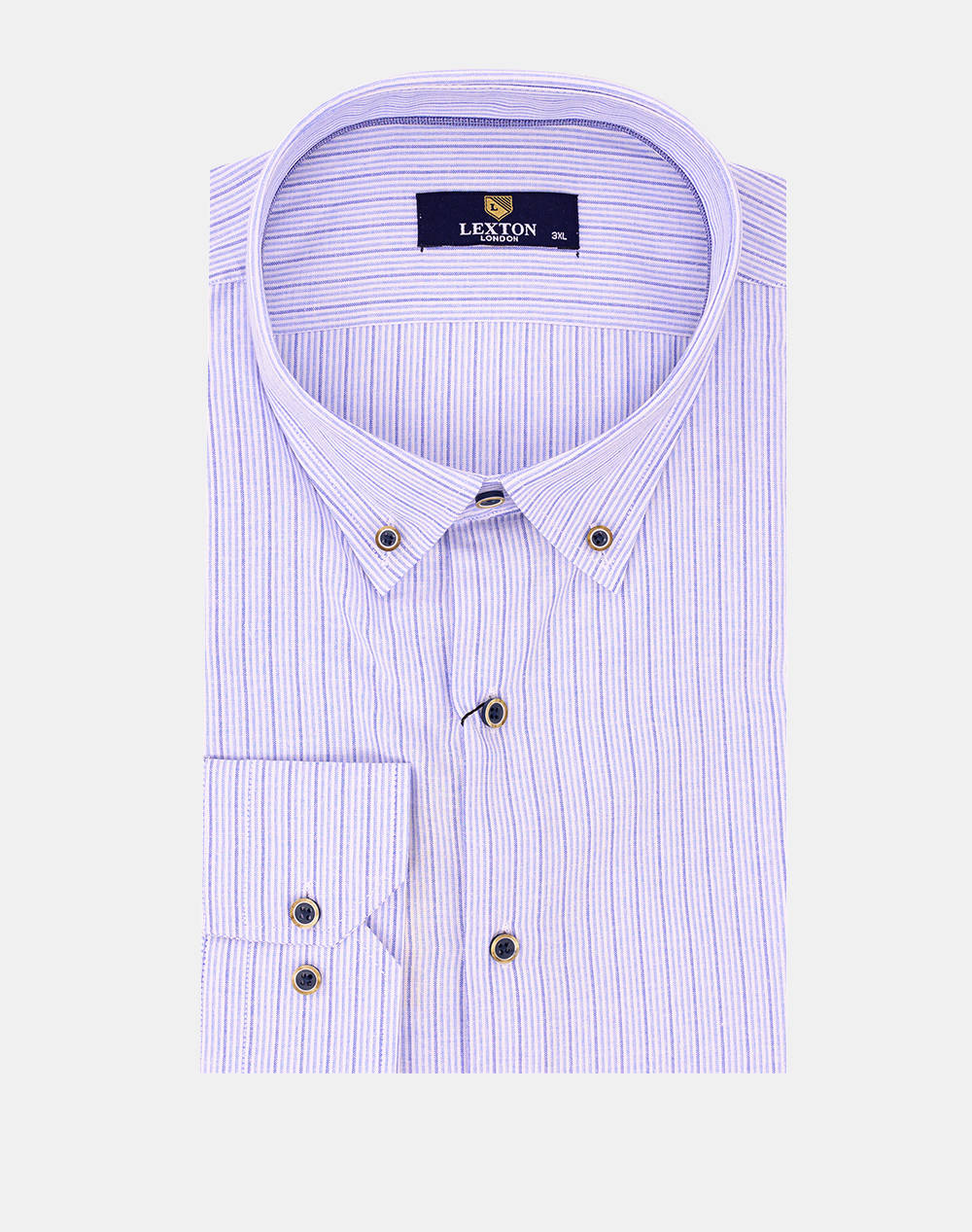 Lexton Πουκαμισο M/Μ Ανδρας Ρουχα Πουκαμισα Blue Βαμβακιυφασμα 11.35.Toulouse Blue