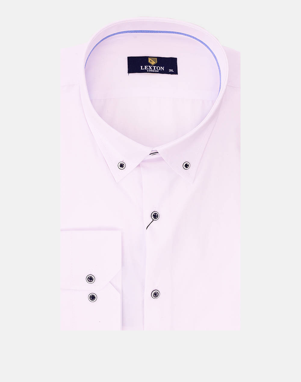 Lexton Shirt Ls Men Clothes Shirts White Cotton 11.35.Orleans Poplin White Male Shirts