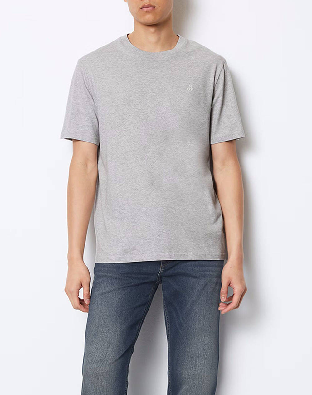 Marc O''Polo T Shirt Men Clothes T Shirts & Sweatshirts T Shirts Lightgray Cotton B21201251054 Mp949 Male T-Shirts