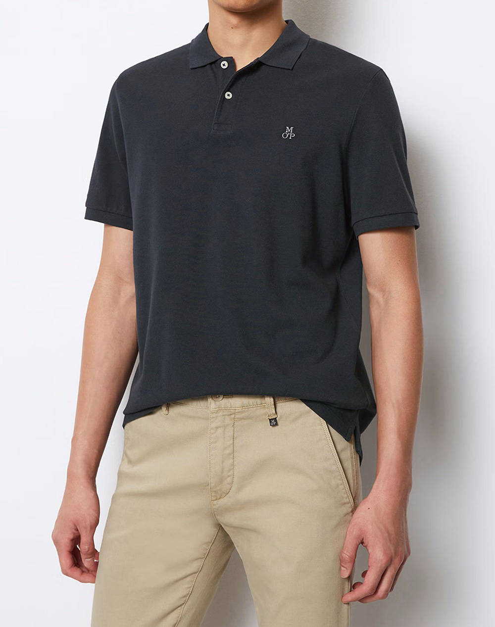 Marc O''Polo Polo Shirt Men Clothes T Shirts & Sweatshirts Polo Darkblue Cotton B21223053092 Mp898 Male Polo Blue
