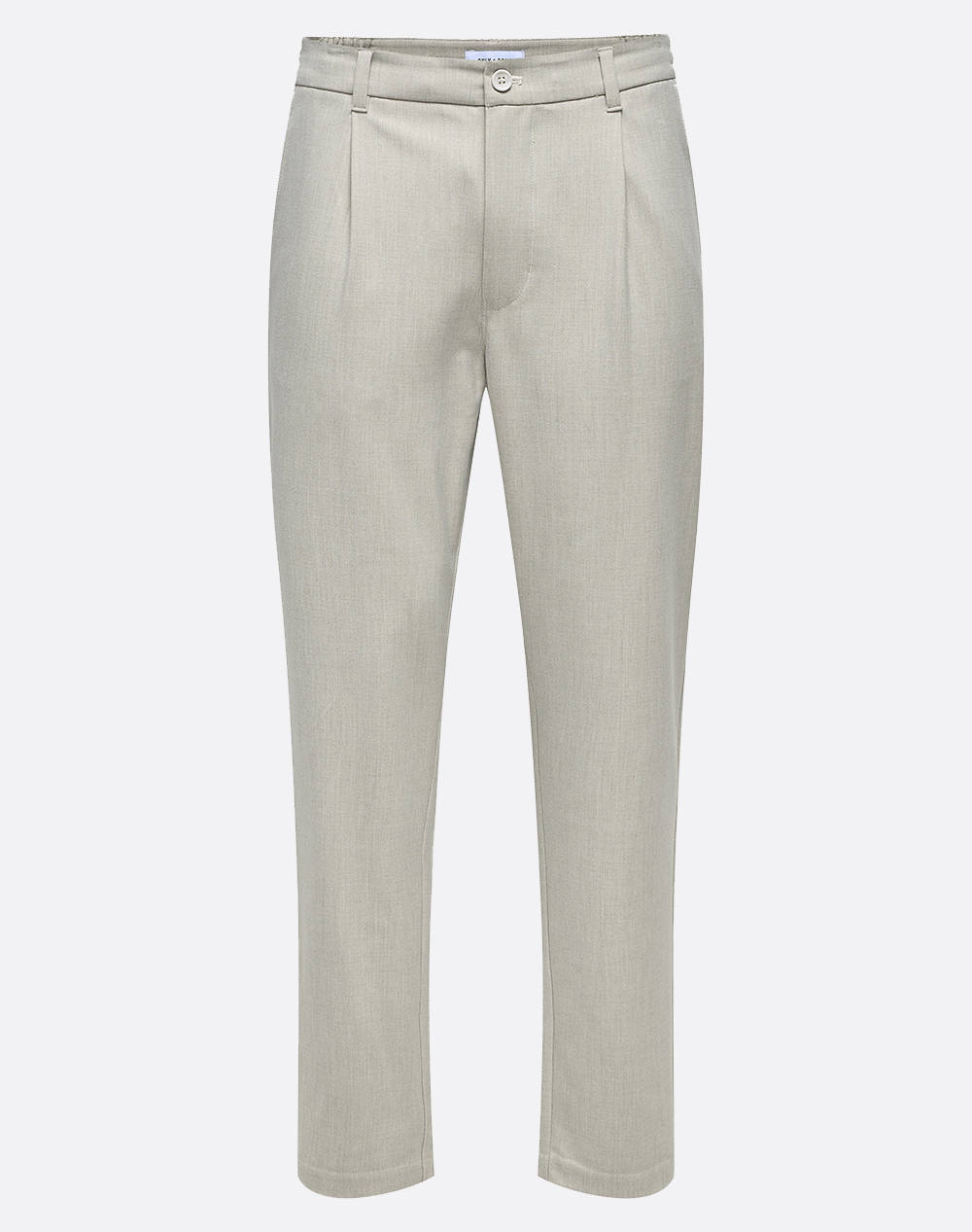 Only&Sons Onslou Eno Life Taper 0184 Pant Men Clothes Trousers Chinos Ecru Viscose,Elastic,Synthetic 22031615 Moonstruck Male Chinos