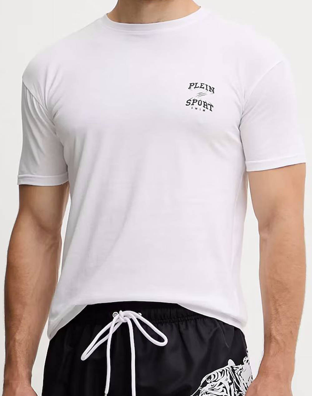 Philipp Plein Basic T Shirt Men Men Clothes T Shirts & Sweatshirts T Shirts White Cotton Ps25Mts08 White Male T-Shirts