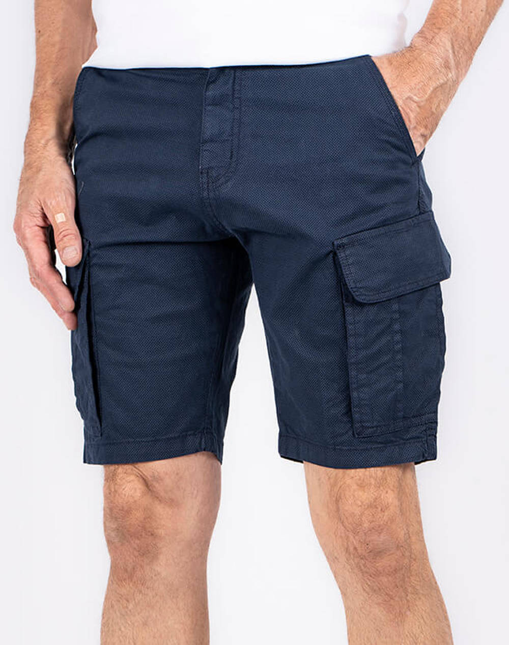 Preend Allan Aop Shorts Men Clothes Shorts/Bermudas Cargo Darkblue Cotton,Elastic 19 100253 7115 Male Cargo Blue