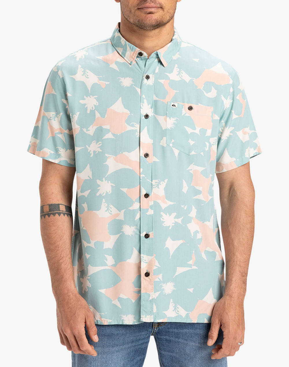 Quiksilver Safe Paradise Ss Shirt Men Men Clothes Shirts Multi Viscose Eqywt04607 Bgw6 Male Shirts