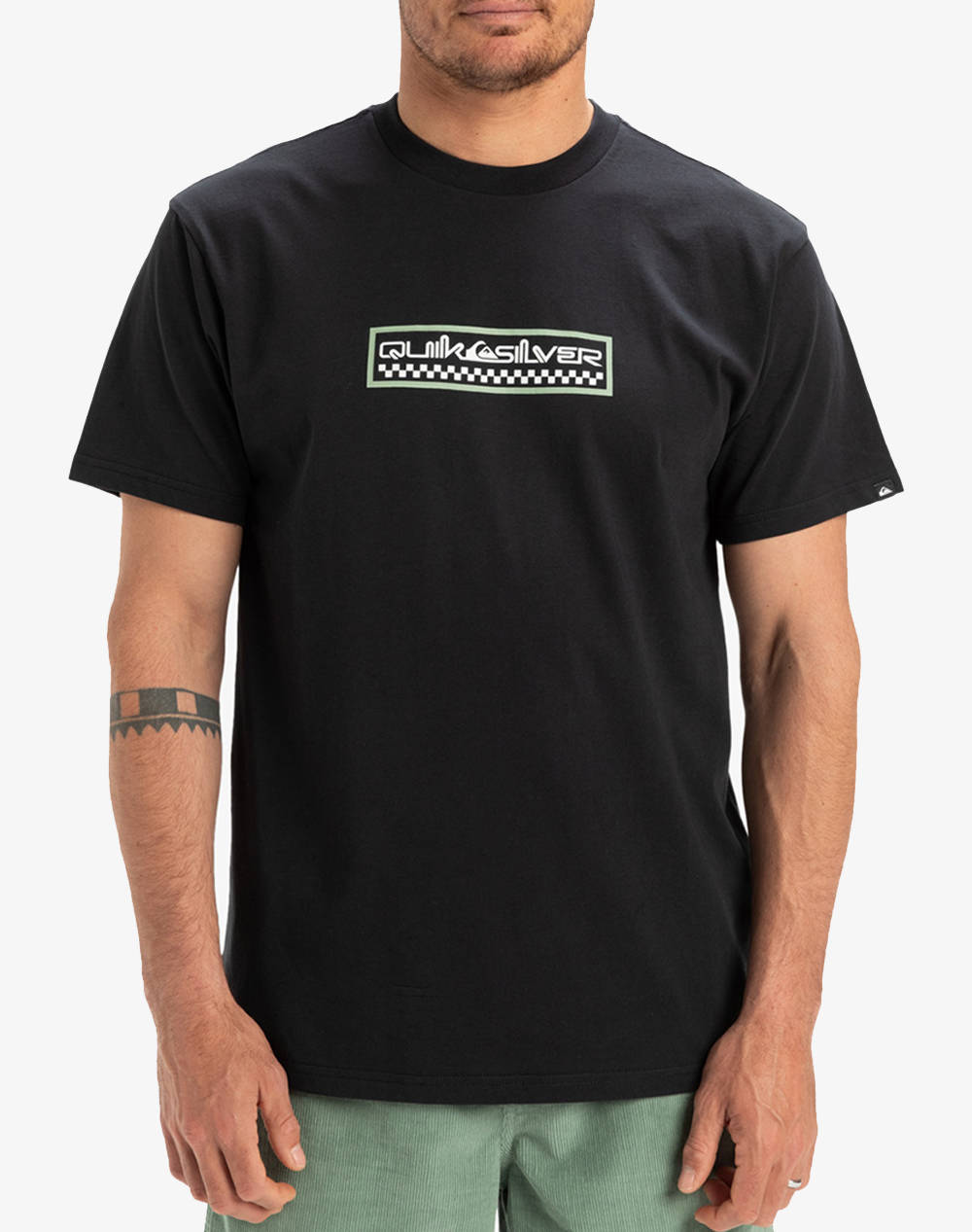 Quiksilver Ev Sun Dagger Ss T Shirt Men Men Clothes T Shirts & Sweatshirts T Shirts Black Cotton Eqyzt08043 Kvj0 Male T-Shirts Black