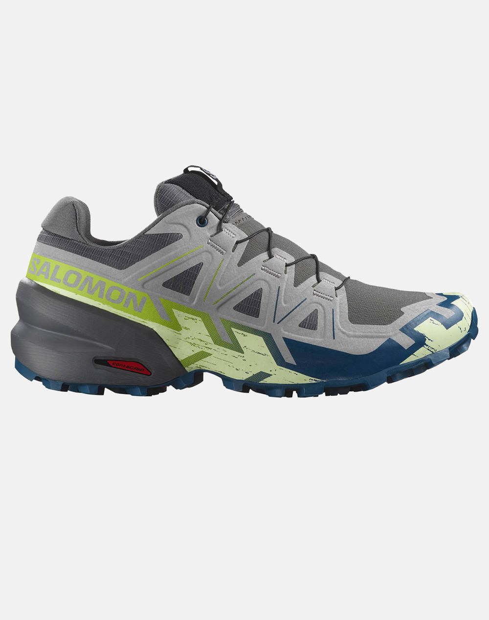 Salomon Trail Running Cross Speedcross 6 Castlerock / Lime Cream / Poseidon Men''S Shoes Men Sports Shoes Shoes Multi Synthetic,Fabric L47810900 U