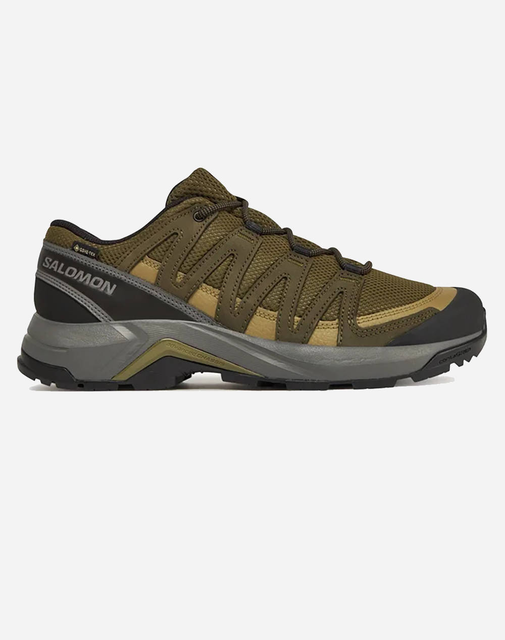 Salomon Multi Function X Adventure X Adventure Recon Gtx Olive Night / Martini Olive / Pewter Men''S Shoes Men Sports Shoes Shoes Khaki Leather,Fa