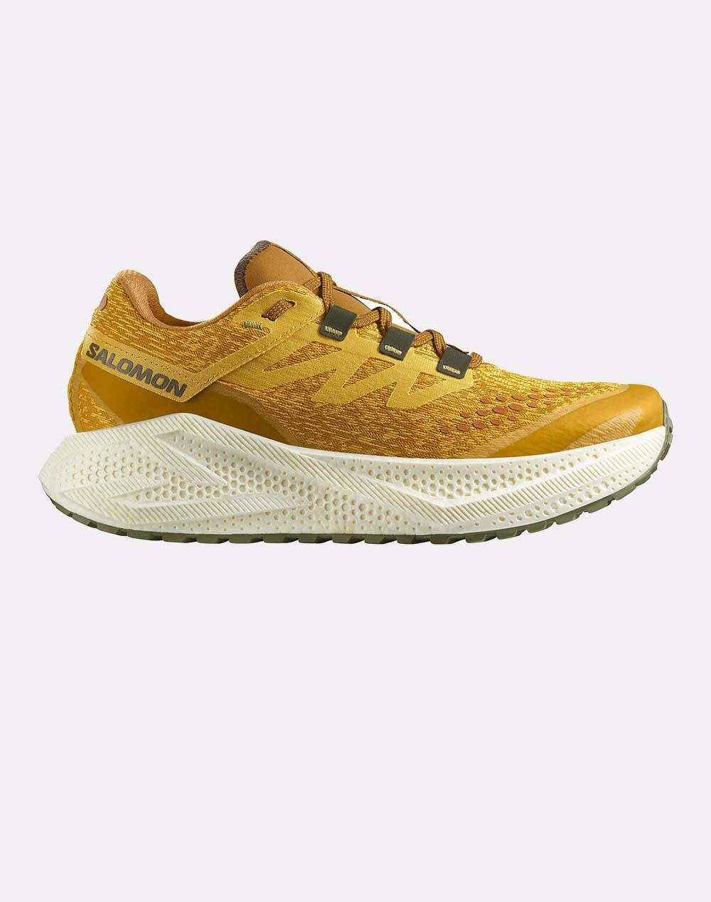 Salomon Gravel Running Aero Aero Glide 3 Grvl Spicy Mustard / Vanilla Ice / Deep Lichen Green Men''S Shoes Men Sports Shoes Shoes Mustard Fabric L