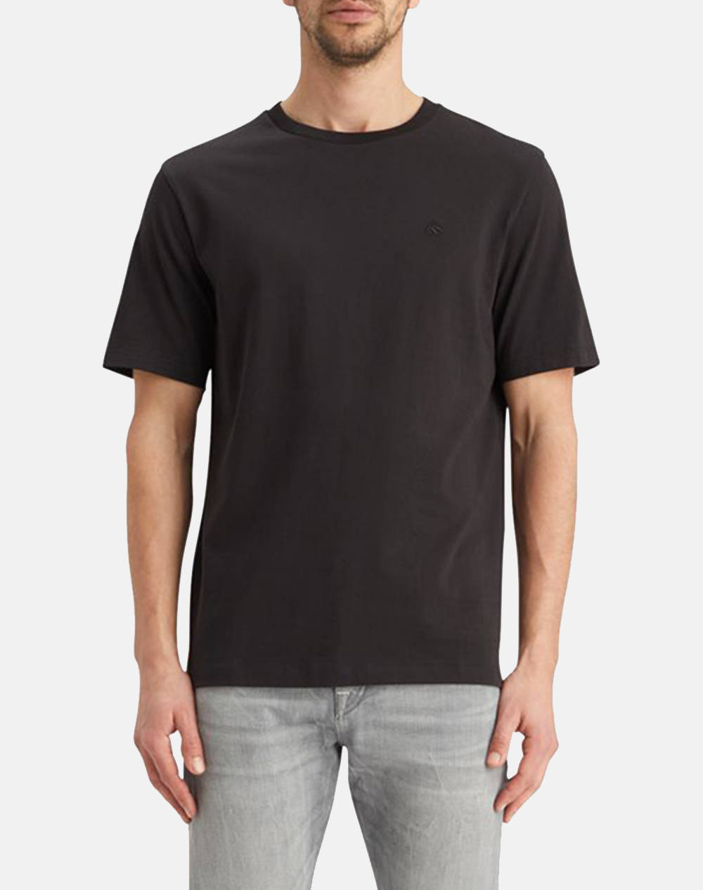 Scotch&Soda Ss T Shirt Men Clothes T Shirts & Sweatshirts T Shirts Black Cotton 179191 Sc001.0008 Male T-Shirts Black