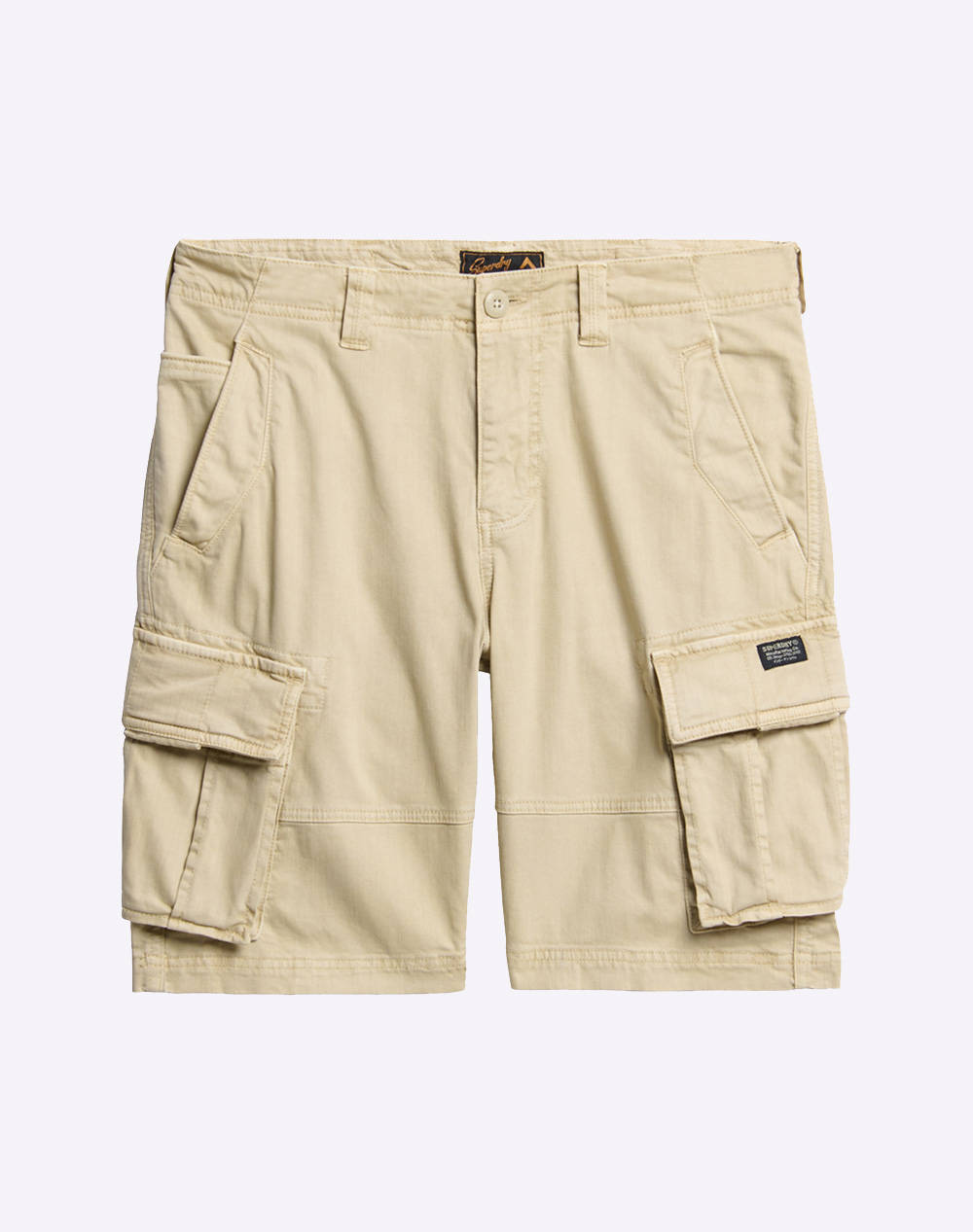 Superdry D2 Ovin Core Cargo Short Men''S Shorts Men Clothes Shorts/Bermudas Cargo Ecru Cotton,Elastic M7110433A 13K Male Cargo