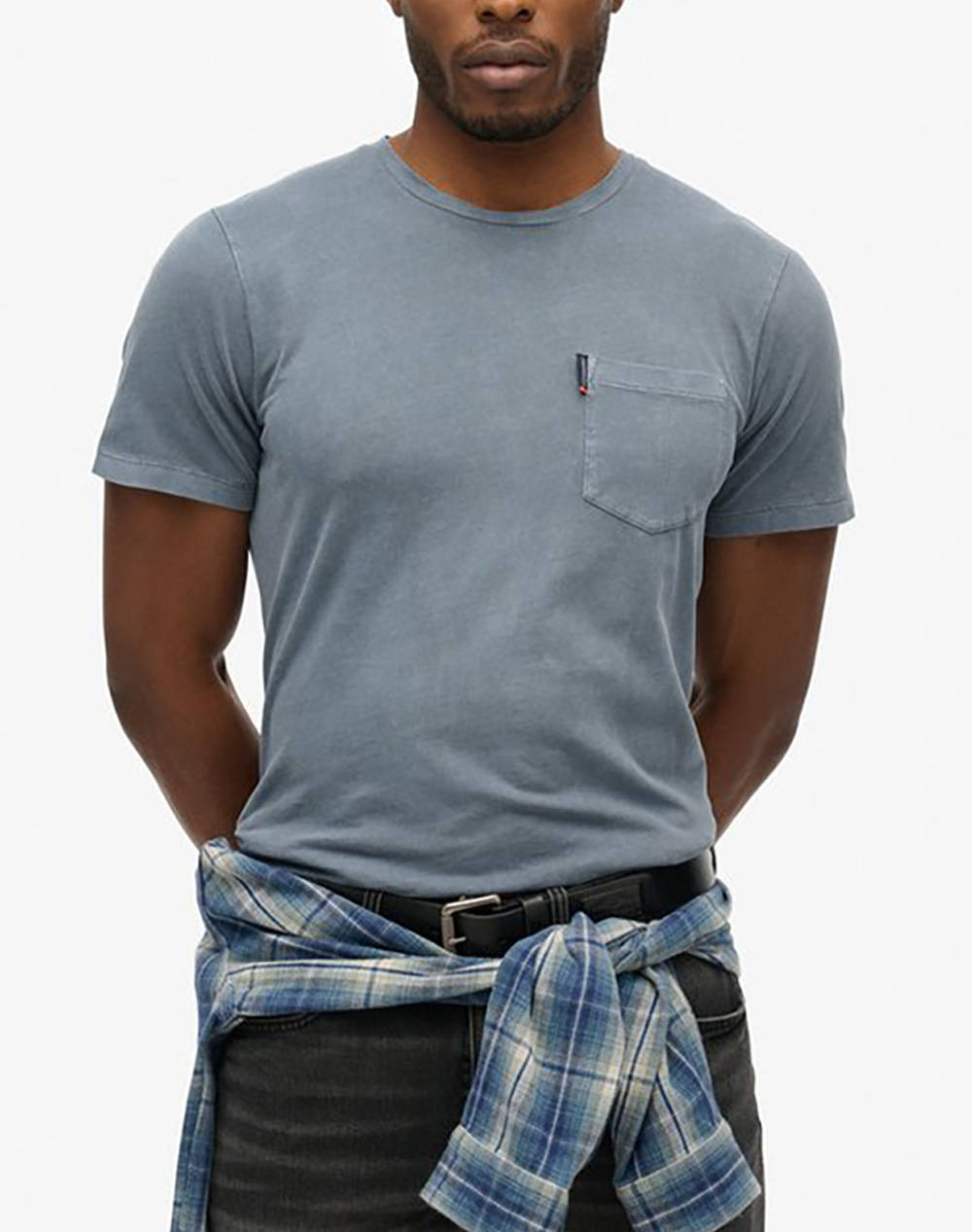 Superdry D2 Ovin Classic Essential Pocket Tee Men''S T Shirt Men Clothes T Shirts & Sweatshirts T Shirts Steelblue Cotton M1012206A E9R Male T-Shirts