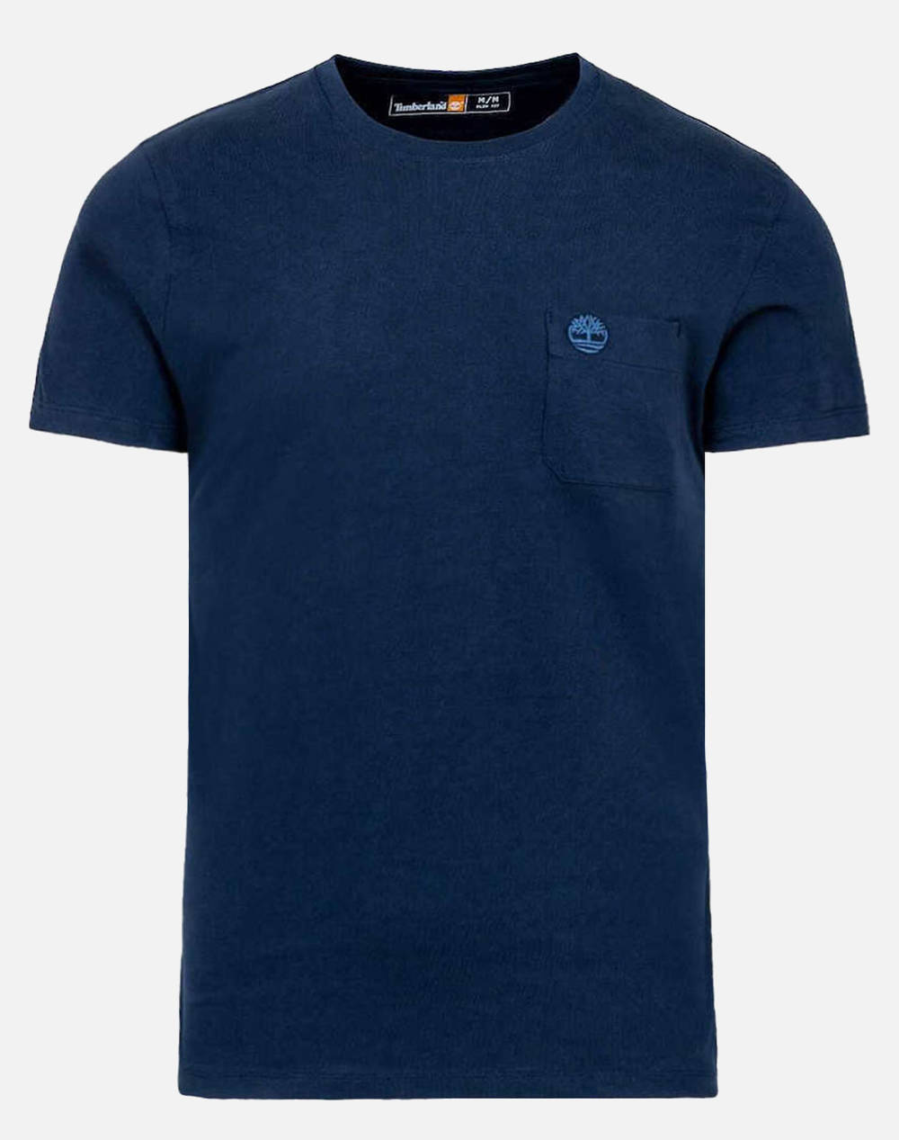 Timberland Chest Pocket Short Sleeve Tee Men Clothes T Shirts & Sweatshirts T Shirts Darkblue Cotton Tb0A2Cqy Z02 Male T-Shirts Blue