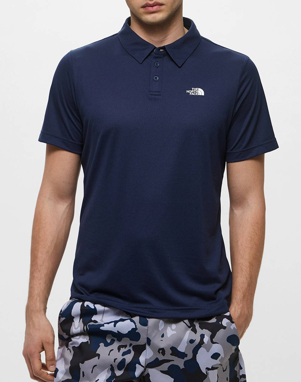 The North Face M Tanken Polo Tnf Men Clothes T Shirts & Sweatshirts Polo Navyblue Synthetic Nf0A2Waz Nf8K2 Male Polo Blue