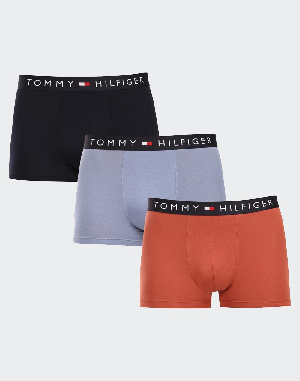 Tommy Hilfiger 3P Trunk Men Underwear Briefs Boxer Briefs Mixed Cotton,Elastic Um0Um03180 0T1 Male Boxer Briefs