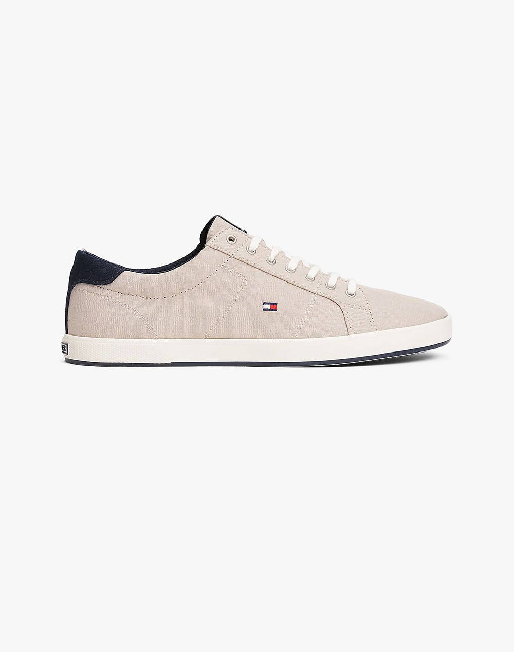 Tommy Hilfiger Iconic Long Lace Sne Men Footwear Sneakers Biege Fabric Fm0Fm01536 Aep Male Sneakers Biege