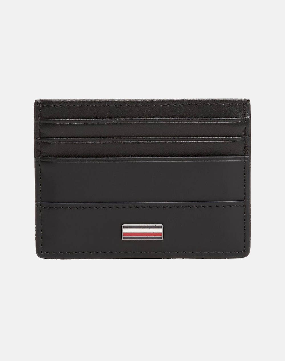 Tommy Hilfiger Th Corp Cc Holder Men Accessories Wallets Black Leather Am0Am13243 Bds Male Wallets Black