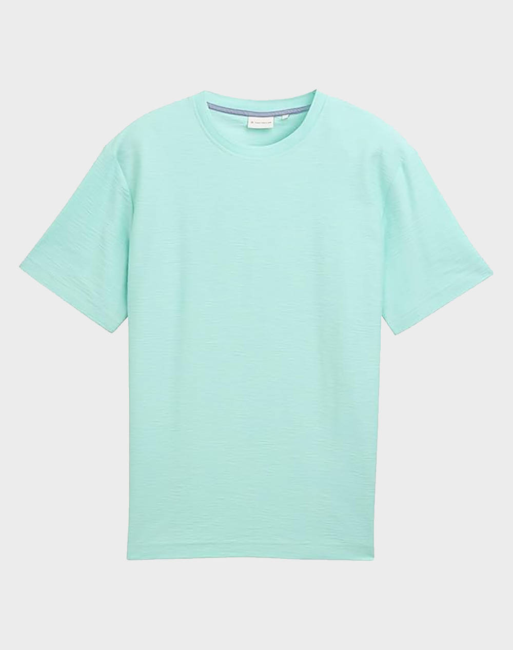 Tom Tailor Structured T Shirt Men Men Clothes T Shirts & Sweatshirts T Shirts Mintgreen Cotton 1046727 37105 Male T-Shirts Green