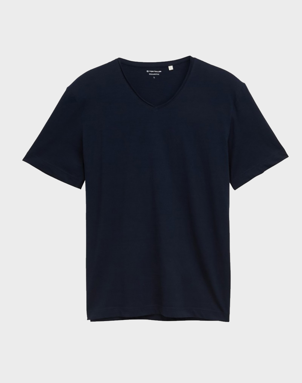 Tom Tailor Slub V Neck T Shir Men''S T Shirt Men Clothes T Shirts & Sweatshirts T Shirts Darkblue Cotton 1046754 10668 Male T-Shirts Blue