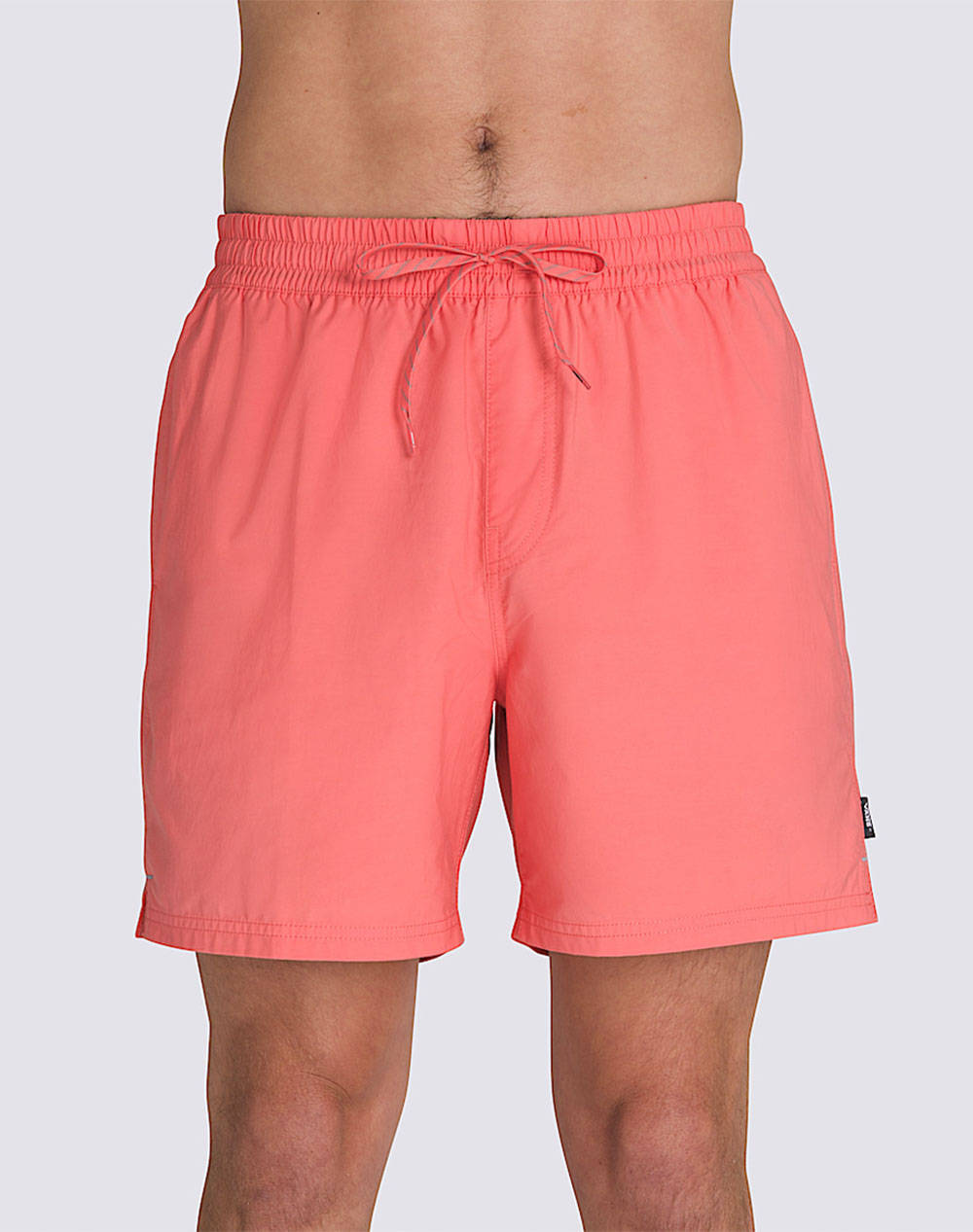 Vans Primary Solid Elastic B Men Clothes Swimwear Shorts Coral Cotton,Synthetic Vn000G75D6Z1 Vnd6Z Male Shorts