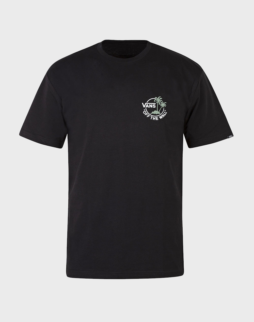 Vans Classic Mini Dual Palm Men Clothes T Shirts & Sweatshirts T Shirts Black Cotton Vn0A7Smyczz1 Vnczz Male T-Shirts Black