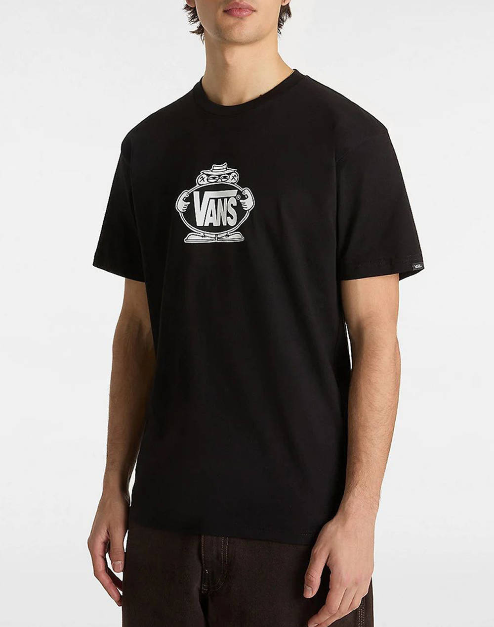 Vans Vans Creeper Ss Men Clothes T Shirts & Sweatshirts T Shirts Black Cotton Vn000Nhtblk1 Vnblk Male T-Shirts Black