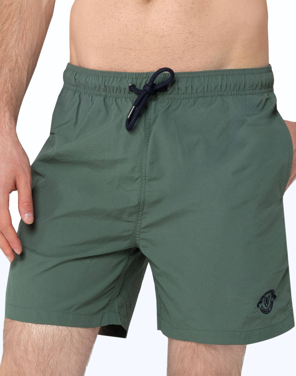 The Bostonians Swimwear Regular Fit Men Clothes Swimwear Shorts Olive Synthetic 3Sw202404 Olive Male Shorts