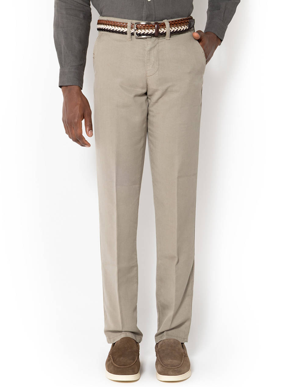 The Bostonians Tencel Regular Fit Chinos Men Clothes Trousers Chinos Biege Synthetic 3Cn2592025 Dark Male Chinos Biege