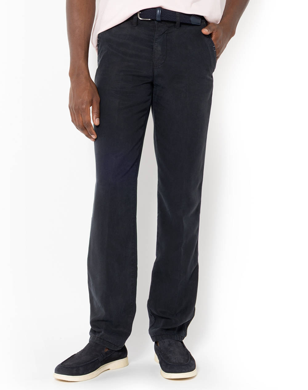 The Bostonians Tencel Regular Fit Chinos Men Clothes Trousers Chinos Black Synthetic 3Cn2592025 Black Male Chinos Black