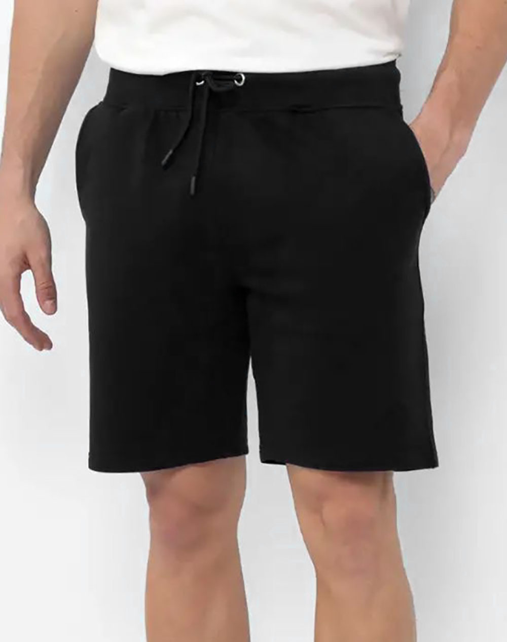 The Bostonians Sport Essential Shorts Men Sports Bottom Clothing Shorts/Bermudas Black Cotton 3En202405 Black Male Shorts/Bermudas Black