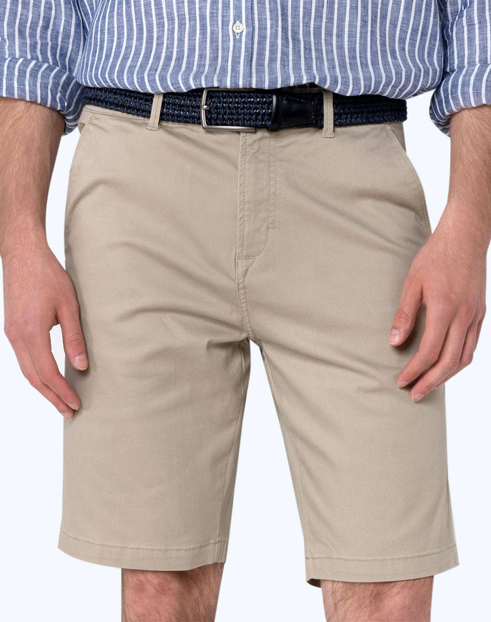 The Bostonians Bermuda Chinos Regular Fit Men Clothes Shorts/Bermudas Chinos Biege Cotton,Elastic 3En202401 Dark Male Chinos Biege