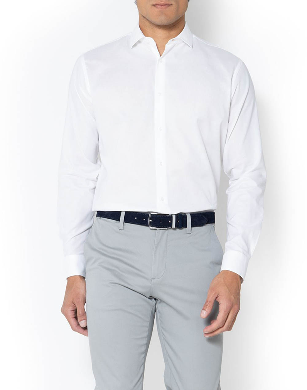 The Bostonians Acorn Poplin Shirt Custom Fit Stripe Poplin Semi Rex Custom Fit Men Clothes Shirts White Cotton,Broadcloth 3Ans4836 White Male Shirts