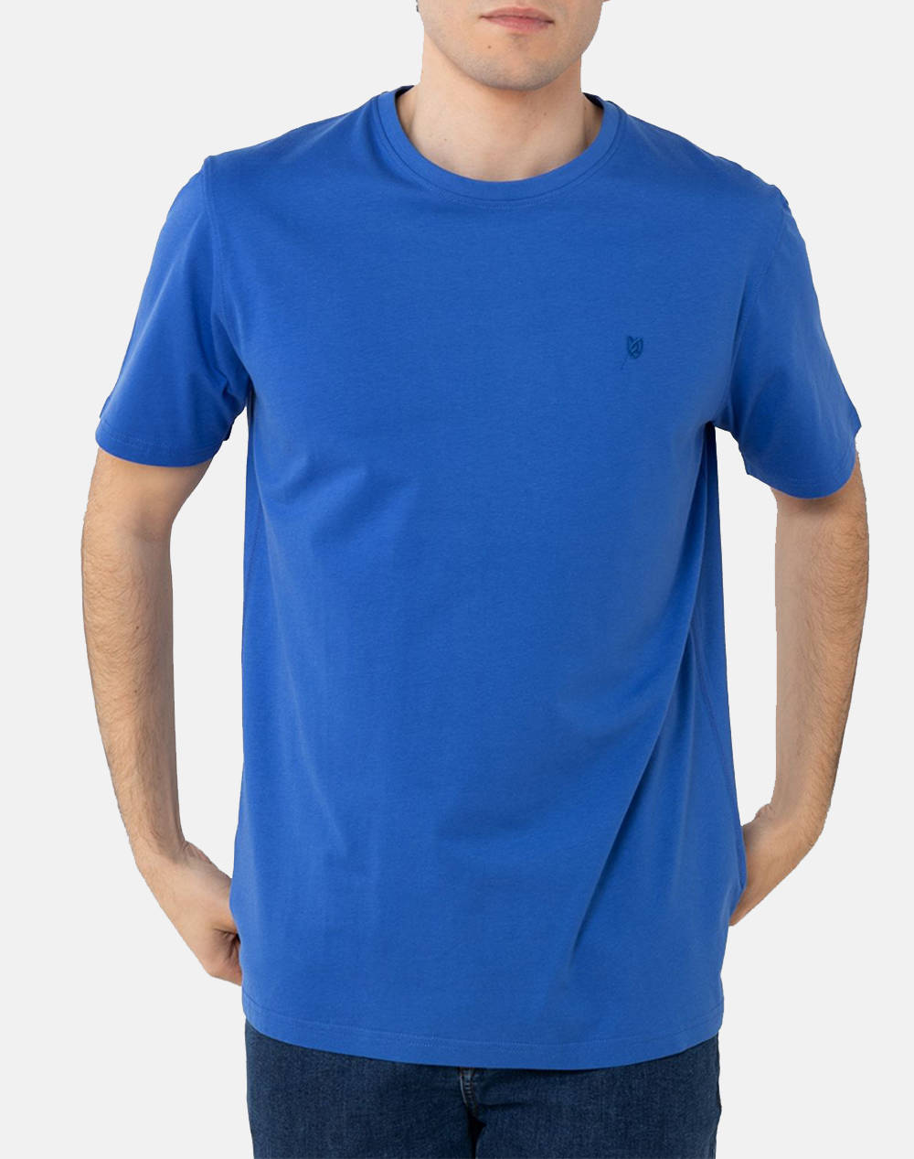 The Bostonians Essential T Shirt Regular Fit Men Clothes T Shirts & Sweatshirts T Shirts Blue Cotton 3Ts1241N Sax Male T-Shirts Blue
