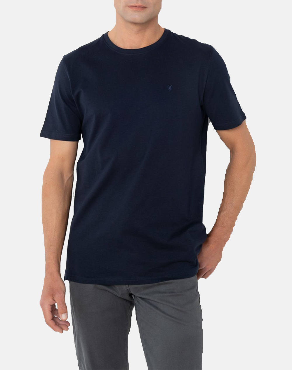 The Bostonians Essential T Shirt Regular Fit Men Clothes T Shirts & Sweatshirts T Shirts Navyblue Cotton 3Ts1241N Navy Male T-Shirts Blue