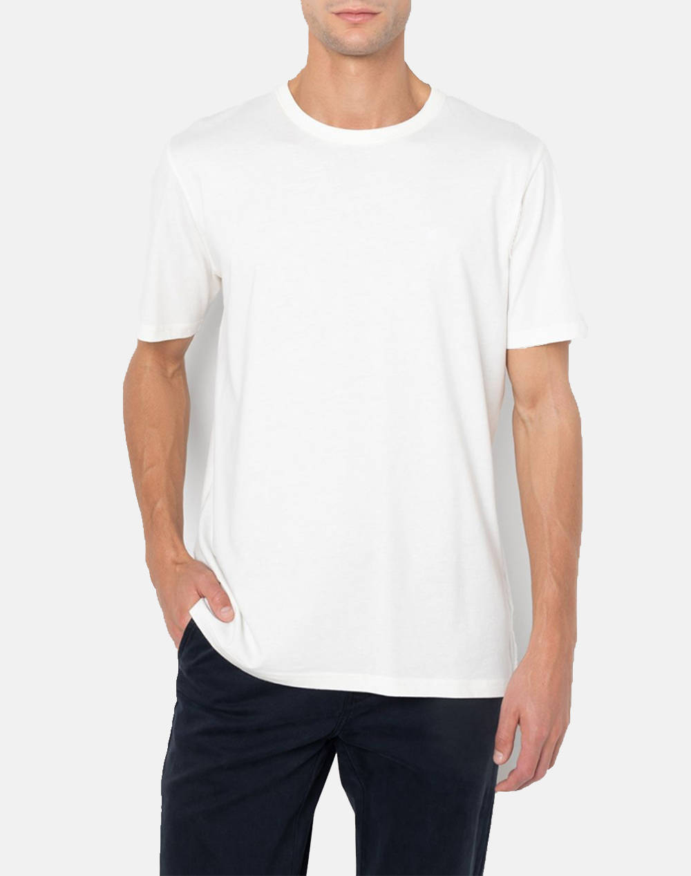 The Bostonians Essential T Shirt Regular Fit Men Clothes T Shirts & Sweatshirts T Shirts White Cotton 3Ts1241N White Male T-Shirts