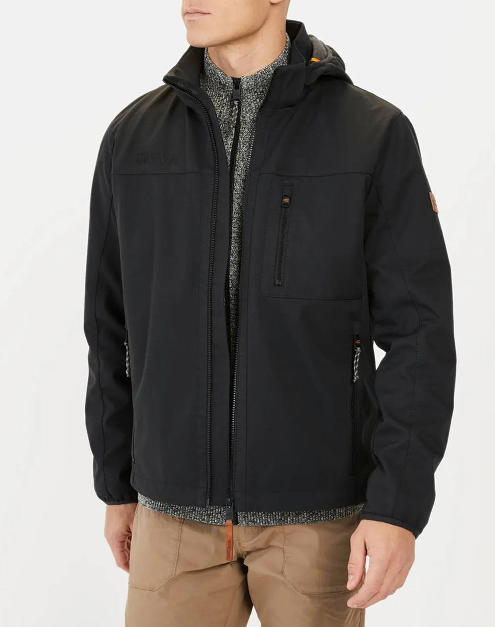 Camel Active Jacket Nos Softshell Blouson Men Clothes Outerwear Jackets Black Synthetic C251Nos 430120 9N61 88 Male Jackets Black