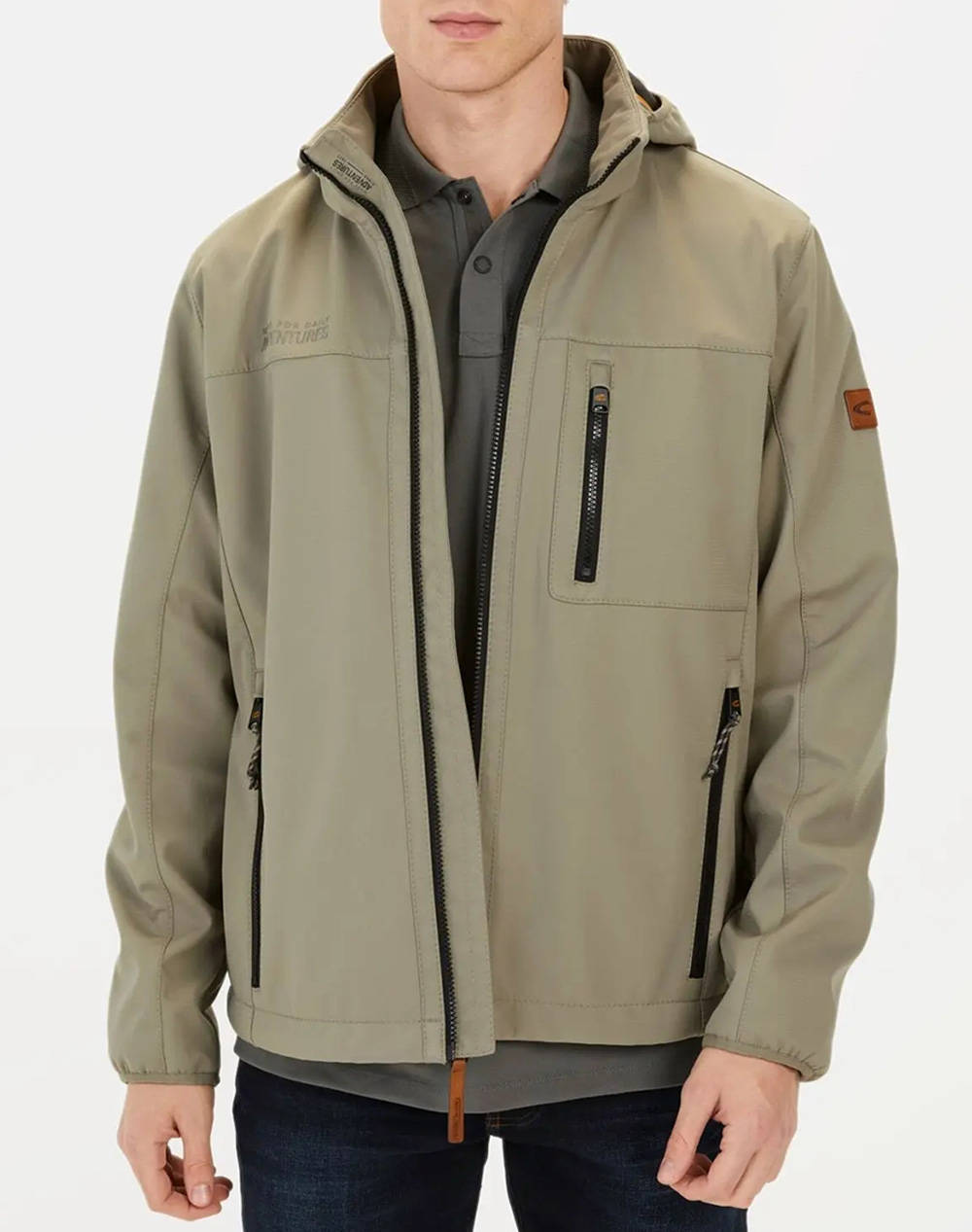 Camel Active Jacket Nos Softshell Blouson Men Clothes Outerwear Jackets Khaki Synthetic C251Nos 430120 9N61 31 Male Jackets Khaki