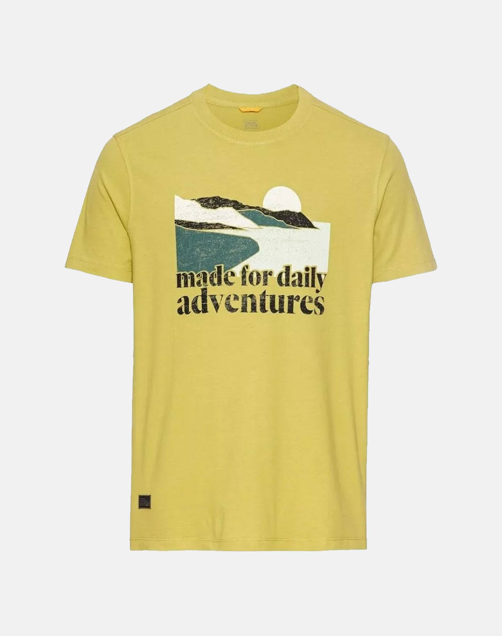 Camel Active T Shirt Ss Print Men Clothes T Shirts & Sweatshirts T Shirts Lime Cotton C251 409700 5T17 33 Male T-Shirts