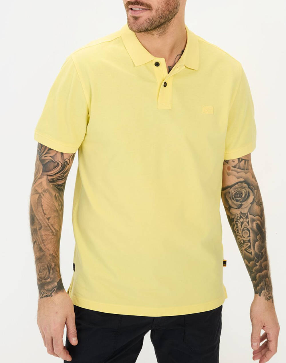 Camel Active Polo Ss Pique Basic Men Clothes T Shirts & Sweatshirts Polo Lightyellow Cotton C251 409920 5P00 62 Male Polo