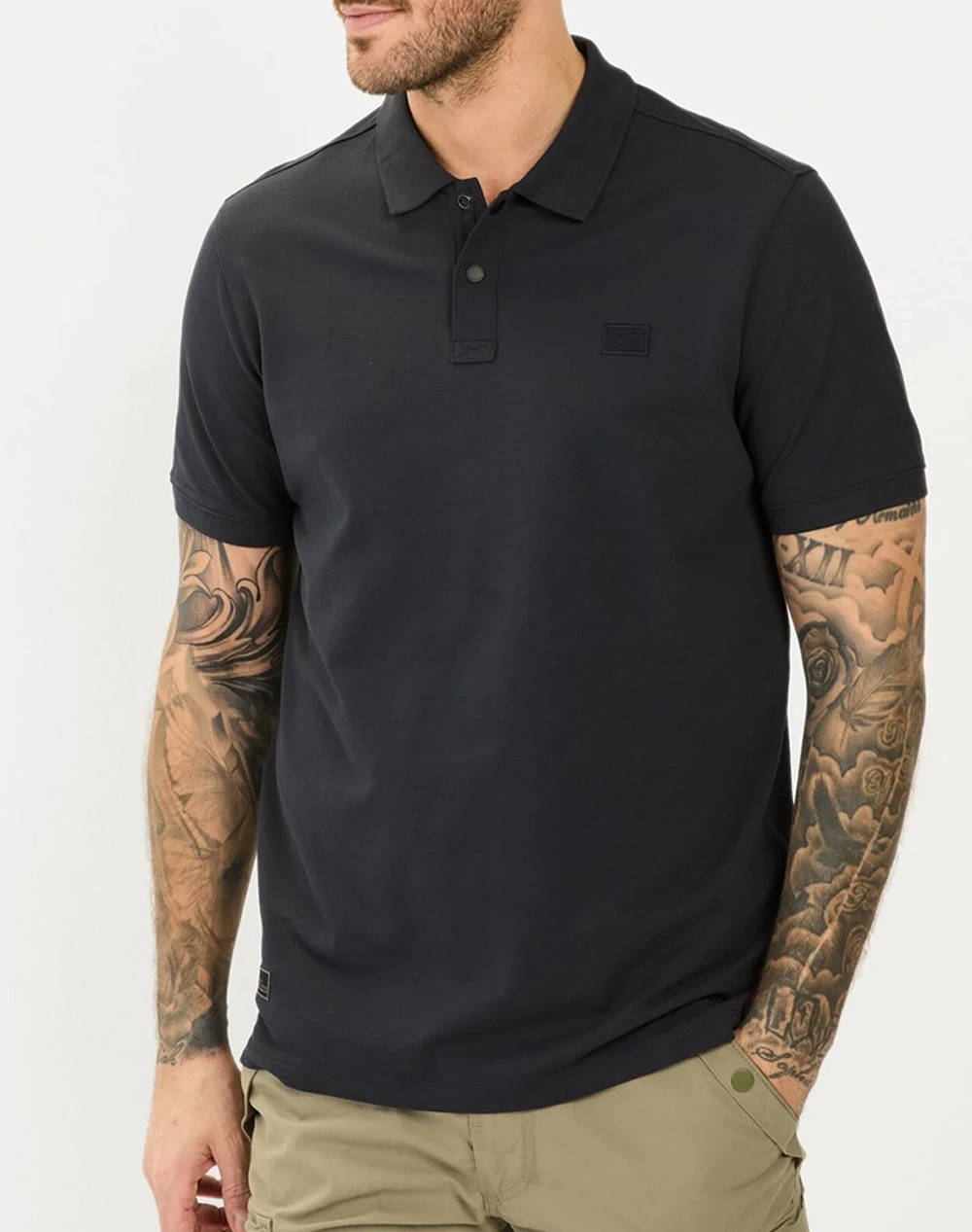 Camel Active Polo Ss Performance Men Clothes T Shirts & Sweatshirts Polo Darkblue Cotton,Elastic,Synthetic C251 409920 5P01 48 Male Polo Blue