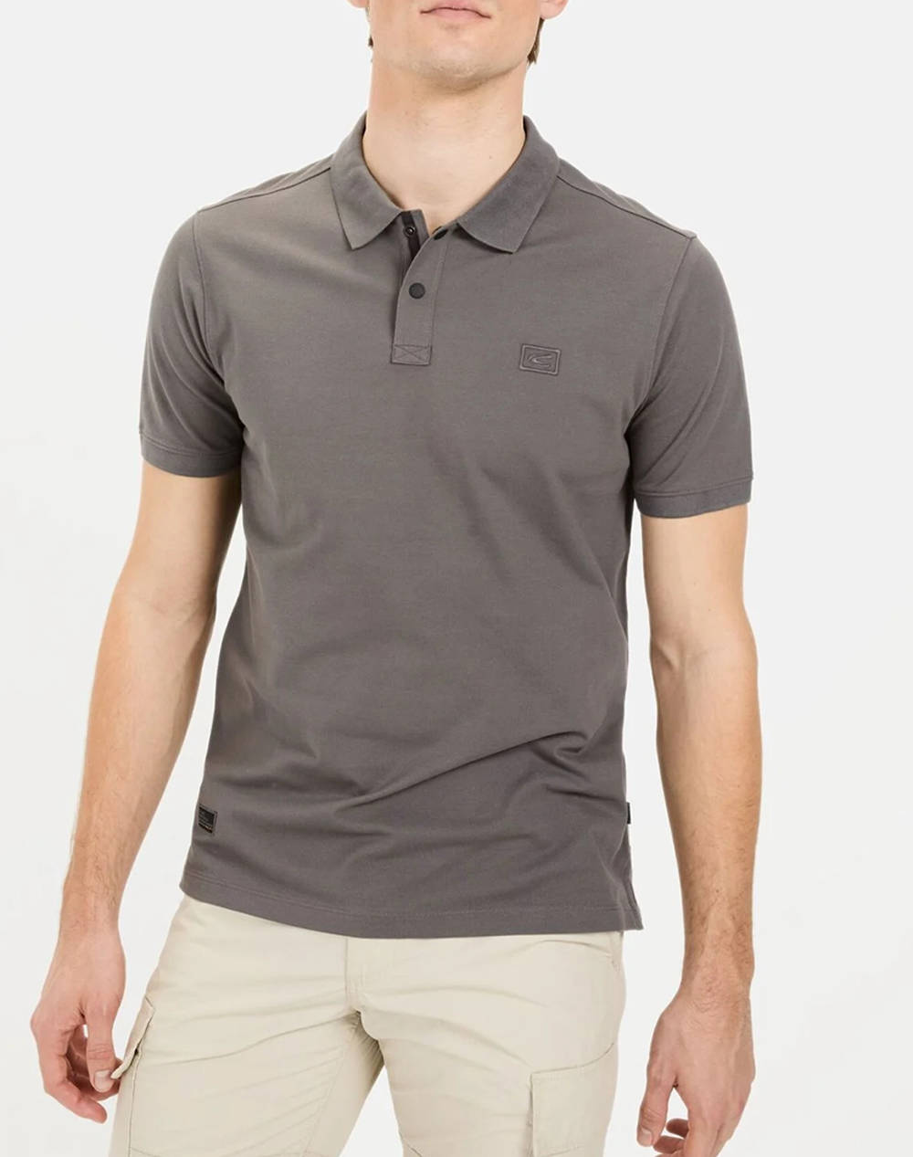 Camel Active Polo Ss Performance Men Clothes T Shirts & Sweatshirts Polo Darkgray Cotton,Elastic,Synthetic C251 409920 5P01 08 Male Polo