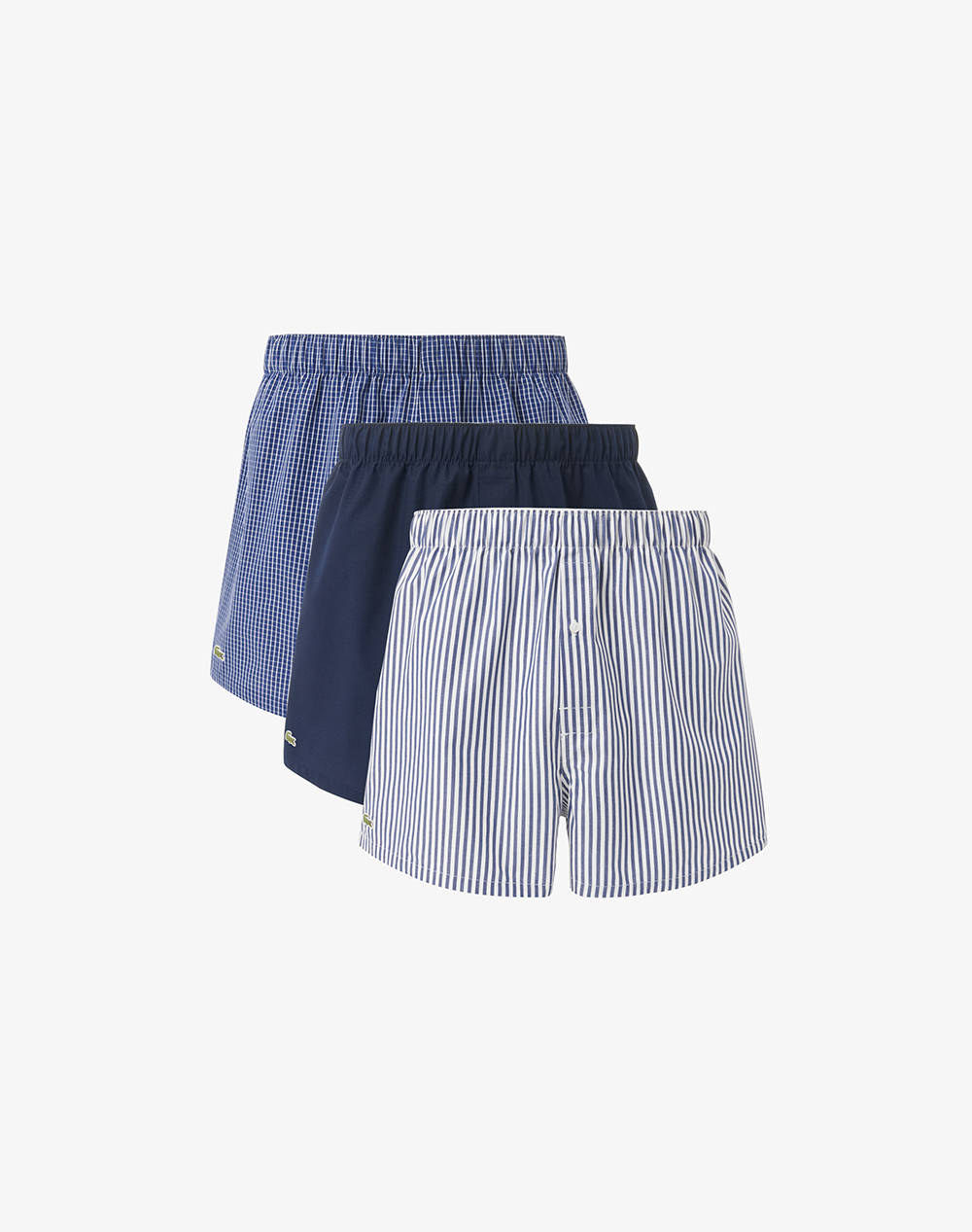 Lacoste Set Of 3 Boxer Shorts Underwear Boxer Men Underwear Briefs Boxer Briefs Blue Cotton 37H2389 525 Male Boxer Briefs Blue