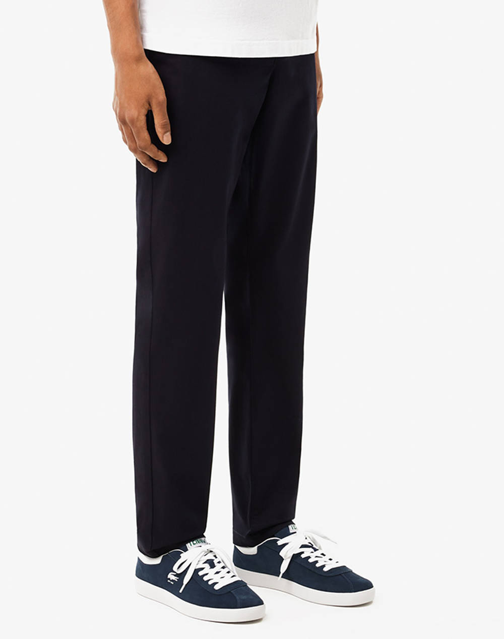 Lacoste Pants Men Clothes Trousers Chinos Darkblue Cotton,Elastic 3Hh3463 34 Hde Male Chinos Blue