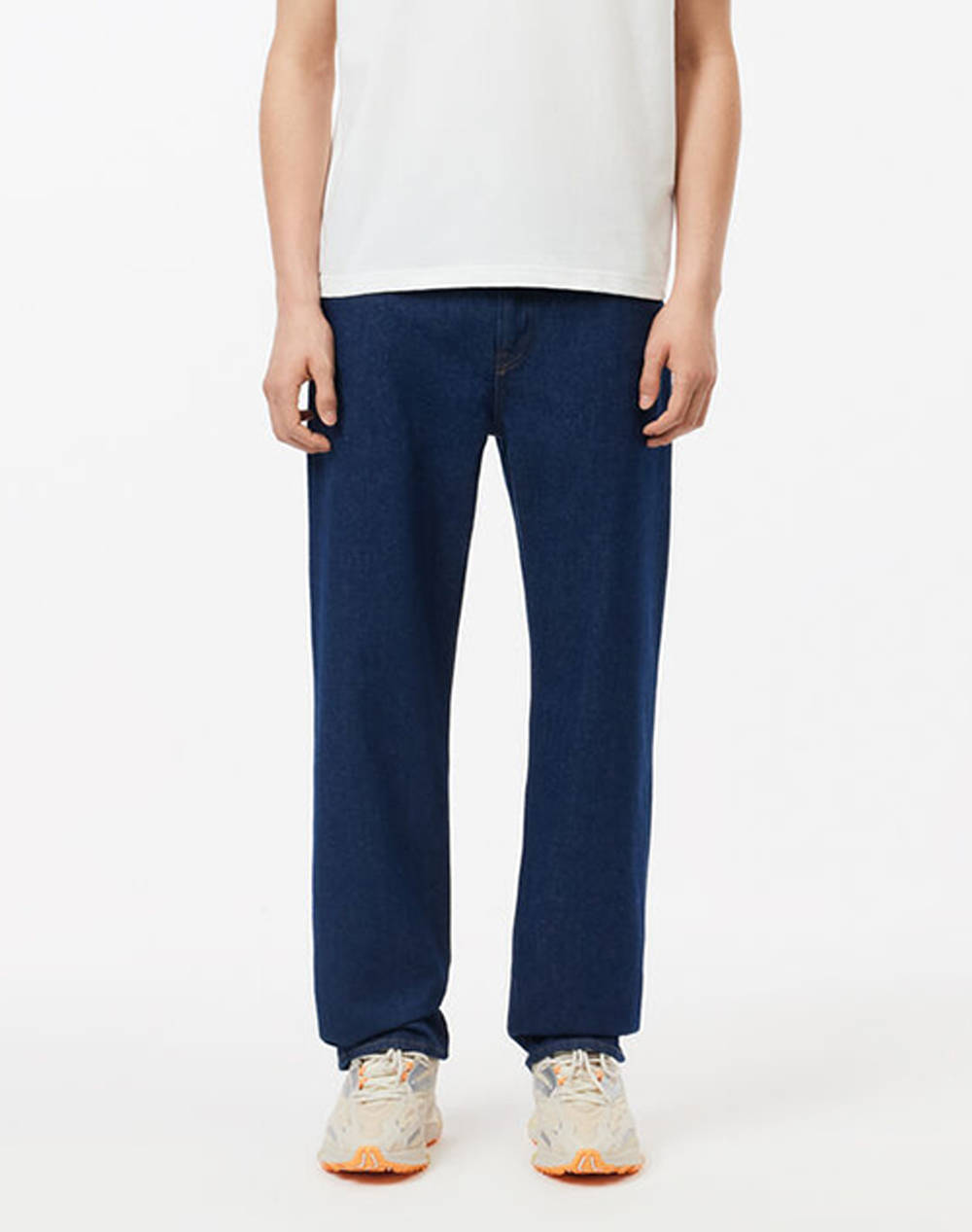 Lacoste Pants Men Clothes Trousers Jeans Denimdarkblue Cotton 3Hh2321 Ml4 Male Jeans Blue