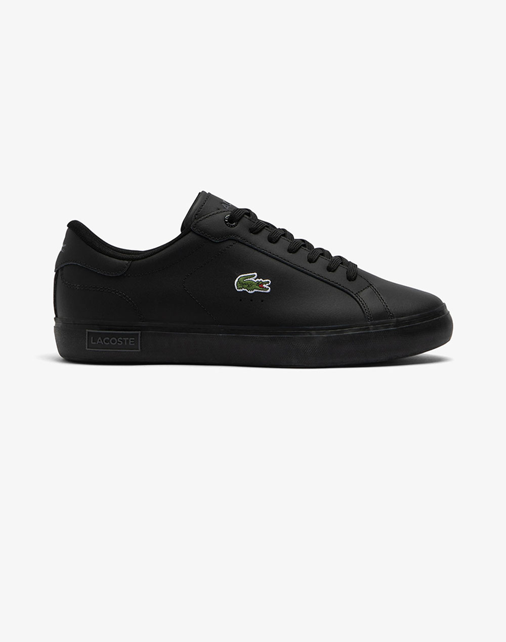 Lacoste Men''S Shoes Powercourt 125 2 Powercourt 125 2 Sma Men Footwear Sneakers Black Leather 37 49Sma008102H 0000 Male Sneakers Black