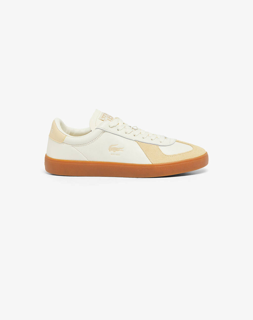 Lacoste Men''S Shoes Baseshot Pro 125 4 Men Footwear Sneakers Ivory Imitation Leather,Leather,Suede 37 49Sma0064Ab0 0000 Male Sneakers